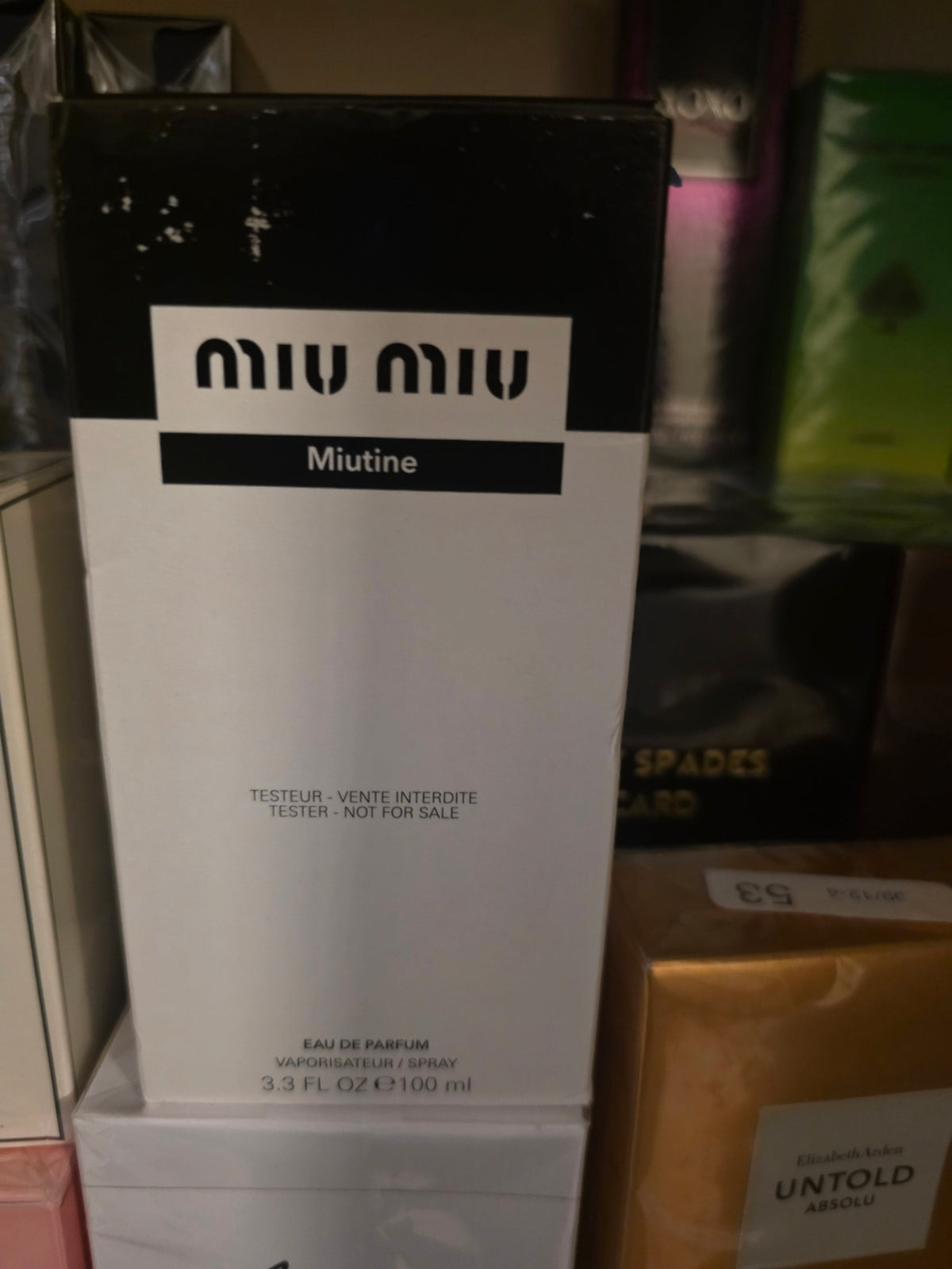 Miu Miu Miutine Eau de Parfum 100ml (Tester)im sure who know what it is will appreciate it at that price